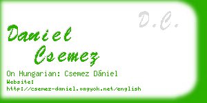 daniel csemez business card