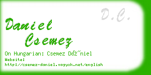 daniel csemez business card